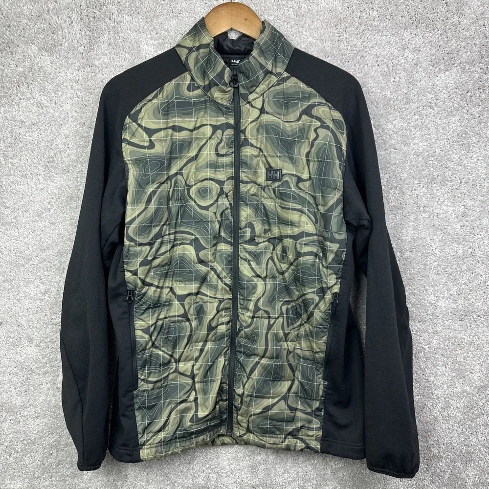 Helly Hansen LIFALOFT Hybrid Insulator Jacket Camo Large Quilted Puffer 65605